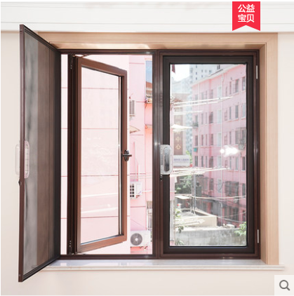 夏季隱形紗窗袋平開304金剛防護紗網(wǎng)